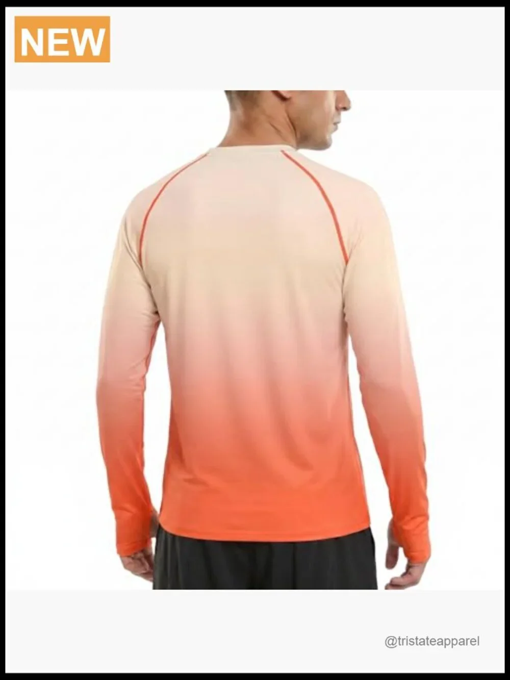 Men's UPF 50+ Sun Protection Long Sleeve Fishing Shirt Quick Dry Rash Guard L